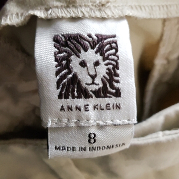 ANNE KLEIN Khaki Ankle Pants - Picture 6 of 7